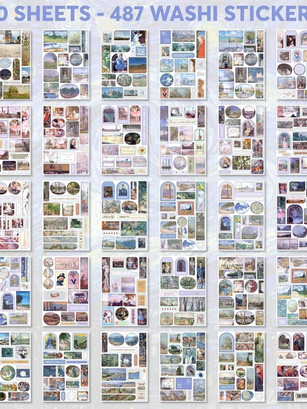Vintage Journaling Supplies for Junk Journal - 487 Scrapbooking Stickers & 20 Ep - Picture 4 of 6